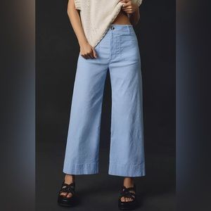 Maeve Colette Cropped Wide-Leg Pants